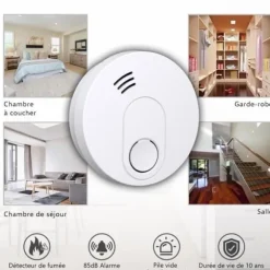 ELRO FS1510 rökdetektor med magnet - 10 års batteri - EN14604 standard - 6 stycken