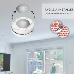 ELRO FS1510 Rökdetektor med magnet - 10 års batteri - med europeisk standard EN14604