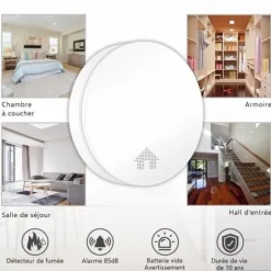 ELRO FS4610 Ultra Slim Rökdetektor med 10 års batteri - Med Q-etikett - EN14604:2005/AC:2008 - 3 stycken