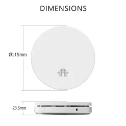 ELRO FS4610 ultraplatt rökdetektor med 10 års batteri - Q-etikett - EN14604:2005-AC:2008 - 6 stycken
