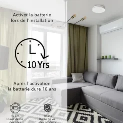 ELRO FS4610 Ultratunn rökdetektor med 10 års batteri