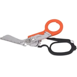 Emergency Response Rostfritt stål Multifunktionell hopfällbar saxtång - Svart Orange