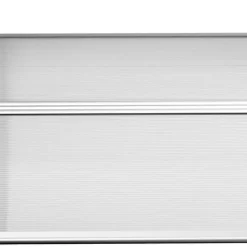 Entrétak 200×96×27 cm med UV-skydd – aluminium, svart