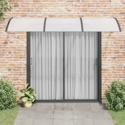 Entrétak av polykarbonat - Väderbeständigt och slitstarkt | Färg: Svart | Storlek: 300x100 cm