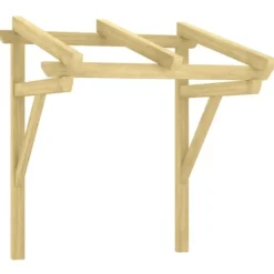 Entrétak 100x100x80 cm impregnerad massiv furu