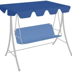 Ersättningstak till gungställning - vidaXL - Blå - 150/130x70/105 cm - 100% polyester - Vattentät