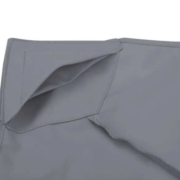 Ersättningstak 3x3 m för metallpaviljong, vädertåligt polyester, mörkgrå