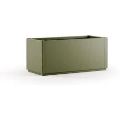 Ethica rektangulär blomlåda 80 cm grön