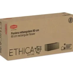 Ethica rektangulär blomlåda 80 cm grön