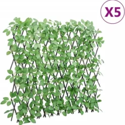 Expanderbar konstväxt murgröna spaljé - Dekoration och insynsskydd | Färg: Grön | Storlek: 180x65 cm