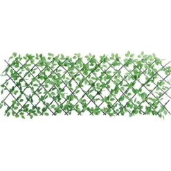 Expanderbar konstväxt murgröna spaljé - Dekoration och insynsskydd | Färg: Grön | Storlek: 180x65 cm