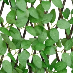 Expanderbar konstväxt murgröna spaljé - Dekoration och insynsskydd | Färg: Grön | Storlek: 180x65 cm