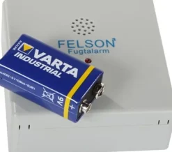 FELSON Falsklarm inkl. 9V-batteri. BxHxD 82x82x35 mm.