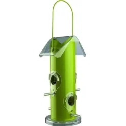 Fågelmatare - TRIXIE - 14 × 25 × 14 cm - Metall - Grön