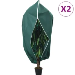 Fiberdukar med blixtlås 2 st 70 g/m² 1x1,55 m