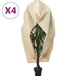 Fiberdukar med blixtlås 4 st 70 g/m² 3,93x3 m