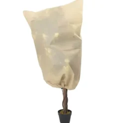 Fiberdukar med dragsko för växtskydd - 4 st | Storlek: 0,8x1 m | Vikt: 70 g/m²