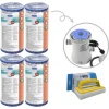 Filter Typ IV - Bestway - Lämplig för filterpump 58391 - 4 stycken & WAYS skurborste
