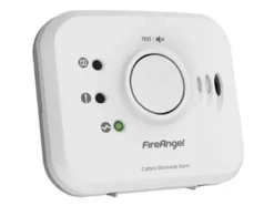 FireAngel NM-CO-10X-INT Kulilte-detektor inkl. 10 års batteri, Kan efter ønske omstilles til radio Batteridrevet Detekteret Kulmonoxid
