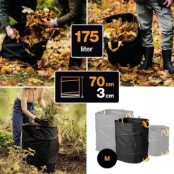 Fiskars 1028372 Trädgårdssäck 175 l