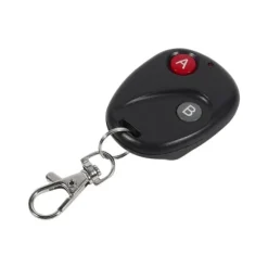 Fjärrkontrollnyckel Garageportssändare Trådlös 433MHz Plast Svart 2 Nycklar