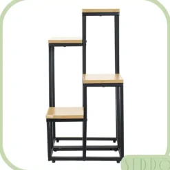 Flernivås stående blomställning för blommor och växter, industriellt rustikt 68