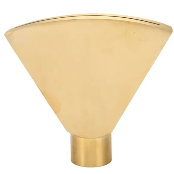 Fläktformat fontänmunstycke G1 tum Mässing, platt munstycke sprutmunstycke fontänsprinklerhuvud för trädgårdspool damm landskapsplanering