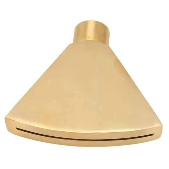 Fläktformat fontänmunstycke G1 tum Mässing, platt munstycke sprutmunstycke fontänsprinklerhuvud för trädgårdspool damm landskapsplanering