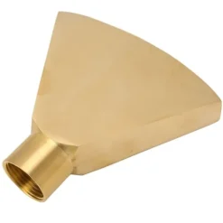 Fläktformat fontänmunstycke G1 tum Mässing, platt munstycke sprutmunstycke fontänsprinklerhuvud för trädgårdspool damm landskapsplanering