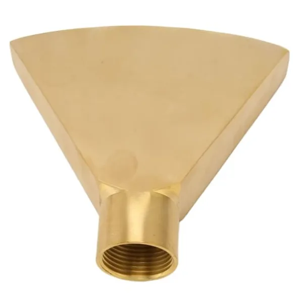 Fläktformat fontänmunstycke G1 tum Mässing, platt munstycke sprutmunstycke fontänsprinklerhuvud för trädgårdspool damm landskapsplanering