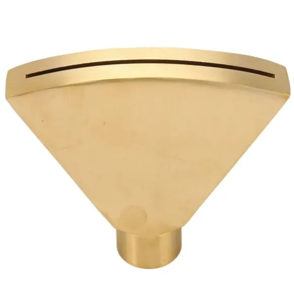 Fläktformat fontänmunstycke G1 tum Mässing, platt munstycke sprutmunstycke fontänsprinklerhuvud för trädgårdspool damm landskapsplanering