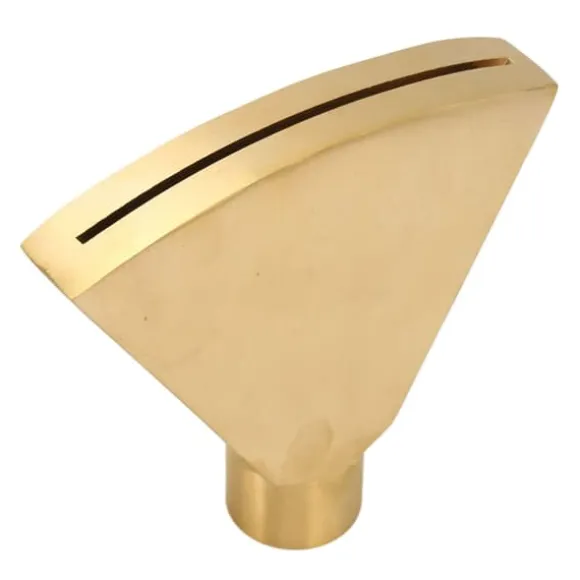 Fläktformat fontänmunstycke G1 tum Mässing, platt munstycke sprutmunstycke fontänsprinklerhuvud för trädgårdspool damm landskapsplanering