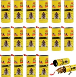 Flugdödare, flugfälla, självhäftande flugdödare, flugdödare inomhus, flugdödarepapper, flugfälla tejp, flugfångarrulle[J391]