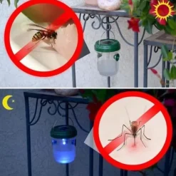 Flugfälla - IY16834 - Solar med LED-ljus - 2st - Grön - Anti-Insekter