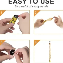 Flugfälla, flugdödare, flugfångare, klibbig flugfångare, giftfria pappersrullar, flugfälla för fåglar[A107]