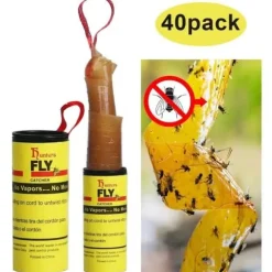 Flugfälla Paper Flugdödare inifrån och ut Använd flugor, myggor och andra flygande insekter(40 [383]