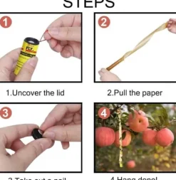 Flugfällorrulle, flugfångartejper, flugdödarpapper, 20 st inomhus flugdödande papper mot knott[J443]