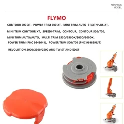 FLY021 Trimmerspole och Linbyte för Flymo