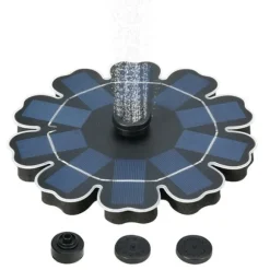 Flytande fontän som drivs av solceller