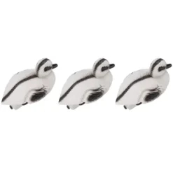 Flytande gul ankedam prydnadsset för trädgård och pool - 3 realistiska plastankor - Perfekt för vattendekoration - C Style - 12x6,5 cm