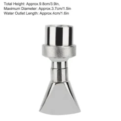 FNPT 6'' DN20 trädgårdsfontän i rostfritt stål, dammvattenmunstycke, fläktformad sprinkler