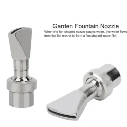 FNPT 6'' DN20 trädgårdsfontän i rostfritt stål, dammvattenmunstycke, fläktformad sprinkler