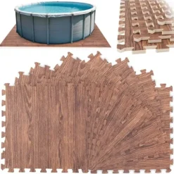 Foam poolmatta pussel 50 x 50 cm 8 st