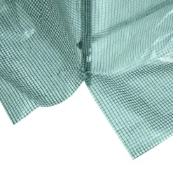 Folietunnel 245x200x198 cm med fönster, tomatväxthus/odlingstunnel, grön