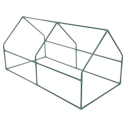 Folieväxthus - Trädgårdsväxthus - 180×90×90 cm - Upprullningsbar dörr - Förstärkt PE-duk - Järnram - Vattentät - Grön/Vit