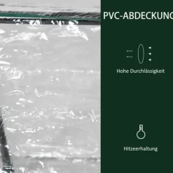 Folieväxthus PVC 120x60x60 cm, transparent – tomathus & drivbänk