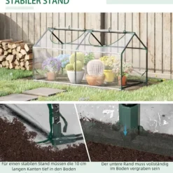 Folieväxthus PVC 120x60x60 cm, transparent – tomathus & drivbänk