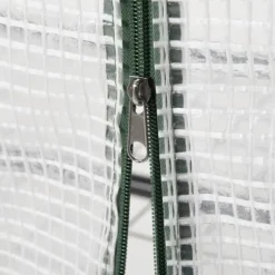 Folieväxthus 70x50x160 cm med 4 hyllplan, vitt – tomathus/drivbänk