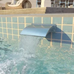 Fontäner - Living Poolfontän rostfritt stål 30x9x26 cm silver