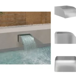 Fontäner - Living Vattenfall 30x34x14 cm rostfritt stål 304